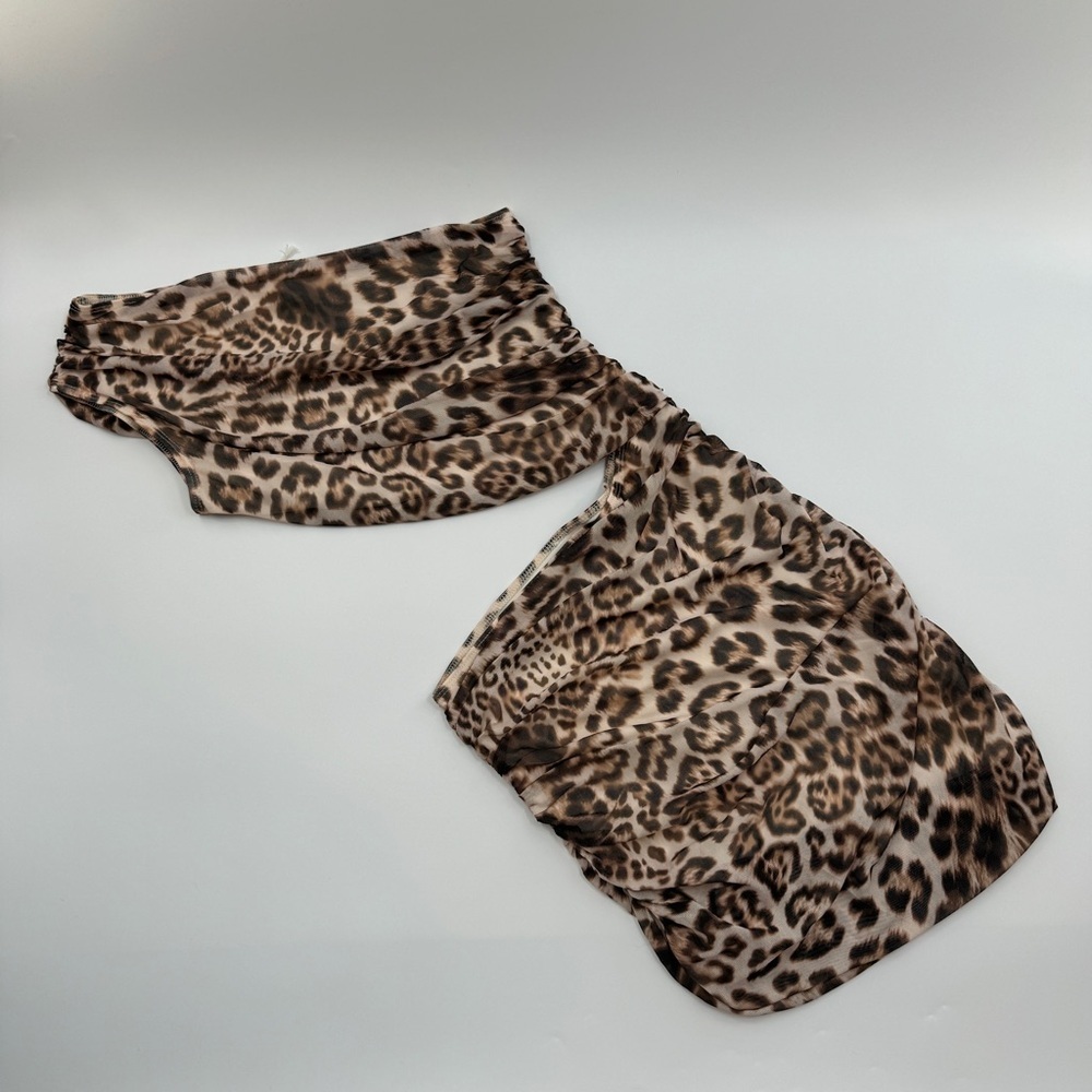 Peppermayo Addie Mini Dress Leopard Print US Size 6 NWT - Picture 1 of 3